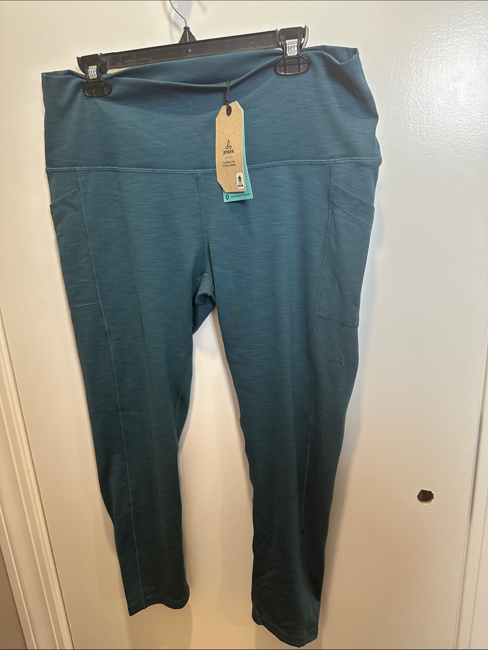 Prana Teal High-Rise Pocket Leggings (57)